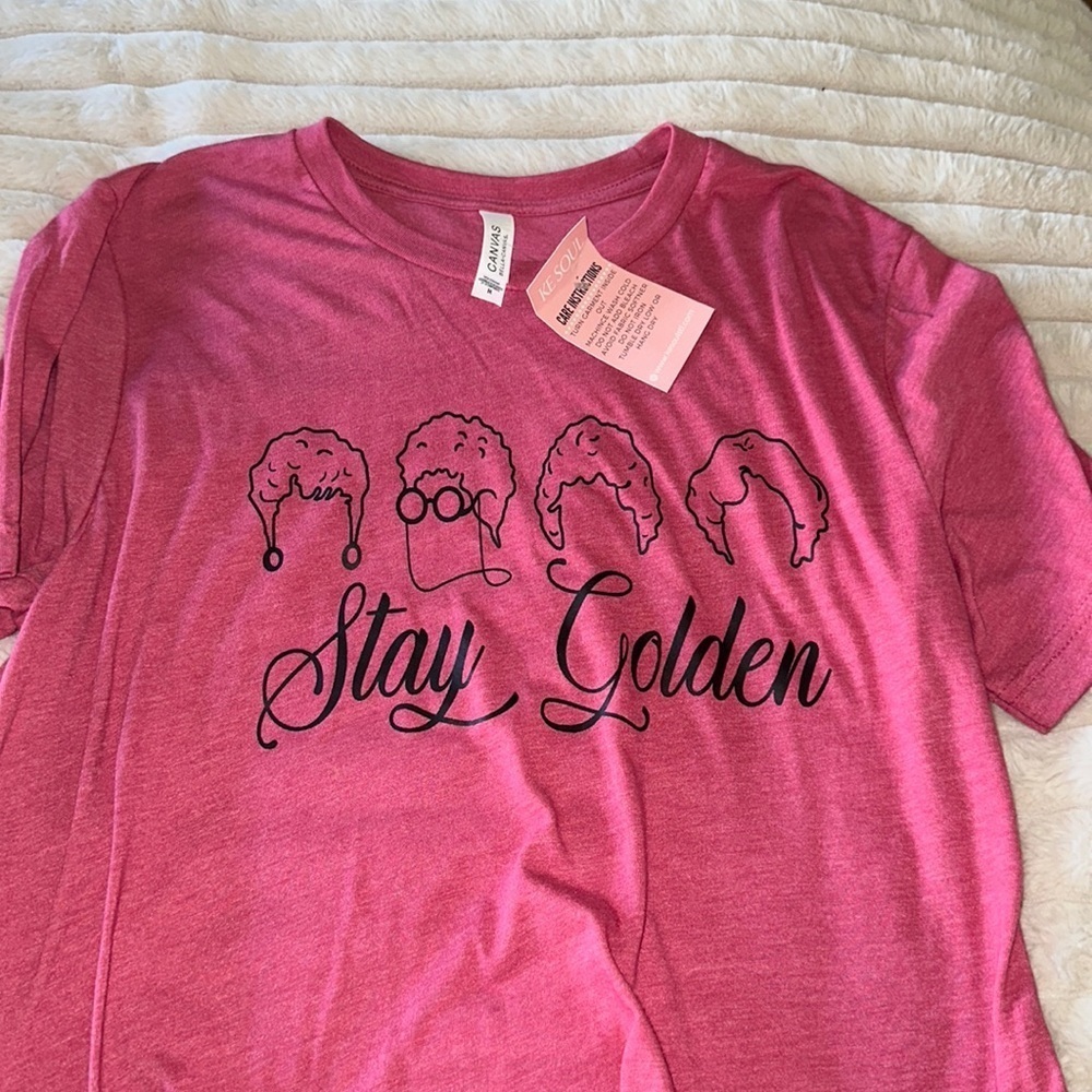 Size medium stay golden T-shirt - Picture 2 of 4